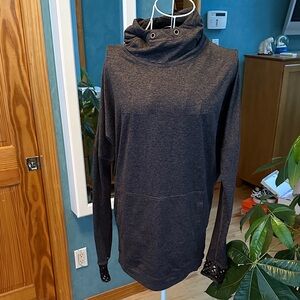 Alala Charcoal Cowl Neck Sweater